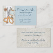 Carte De Visite Notions de couture d'ouvrière couturière de (Devant / Derrière)