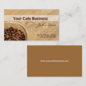 Carte De Visite Notre Café (Devant / Derrière)