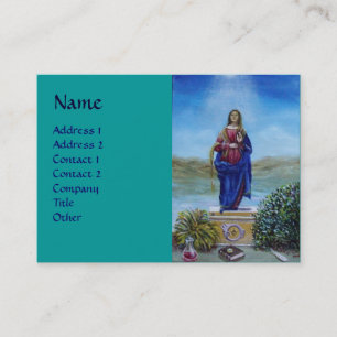 Carte De Visite NOTRE-DAME DE LUMIÈRE Madone de l'Immaculée Concep