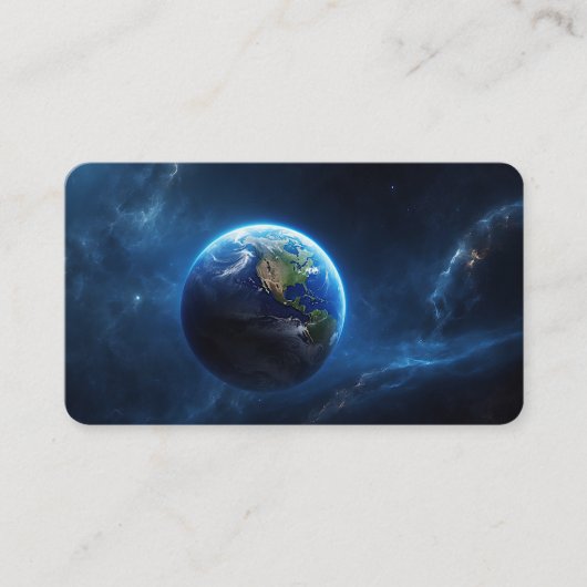 Carte De Visite Notre maison de saphir dans l'espace (Devant)