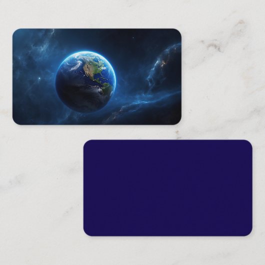 Carte De Visite Notre maison Sapphire dans l'espace (Devant / Derrière)