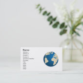 Carte De Visite Notre planète (Debout devant)