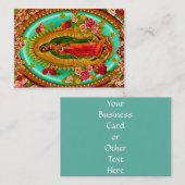 Carte De Visite Notre Vierge Marie mexicain saint de Madame (Devant / Derrière)