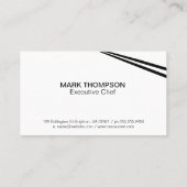 Carte De Visite Nouilles et sauce dans un bol (Dos)