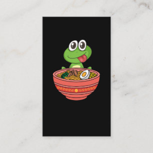 Carte De Visite nouilles japonaises Ramen de grenouille Kawaii