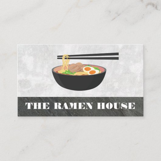 Carte De Visite Nouilles Ramen | Chopstick (Devant)