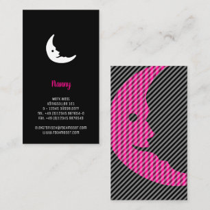 Carte De Visite Nounou de la Lune Dormante