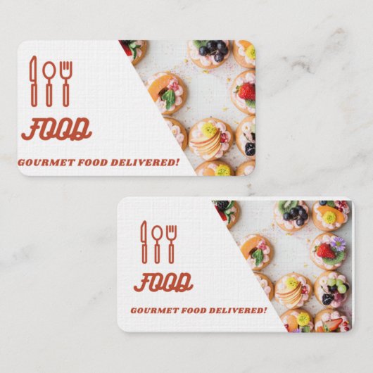Carte De Visite Nourriture (Devant / Derrière)