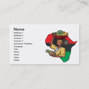 Carte De Visite Nourriture africaine