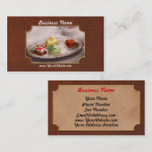 Carte De Visite Nourriture - bonbon - gâteau - les festins de la (Devant / Derrière)