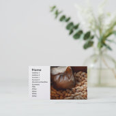 Carte De Visite Nourriture - cacahuètes (Debout devant)