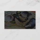 Carte De Visite Nourriture de mollusques et crustacés de muscles (Dos)