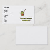 Carte De Visite nourriture d'olive (Devant / Derrière)