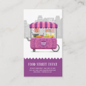 Carte De Visite Nourriture indienne rue (Devant)