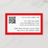 Carte De Visite Nourriture Manga mignonne avec cheveux Brown Brown (Dos)