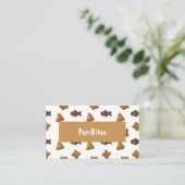 Carte De Visite Nourriture Moderne pour Chats (Debout devant)