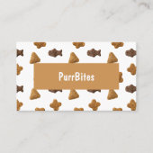 Carte De Visite Nourriture Moderne pour Chats (Devant)