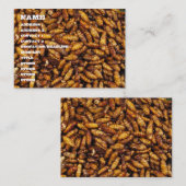 Carte De Visite Nourriture thaïlandaise frite de rue de vers à (Devant / Derrière)