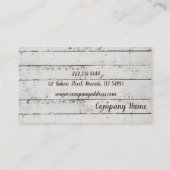 Carte De Visite Nourriture verte de végétarien de restaurant de (Dos)