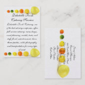 Carte De Visite Nourritures exquises (Devant / Derrière)