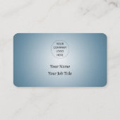 Carte De Visite Nous acceptons Bitcoin QR Code Gradient Bleu (Dos)