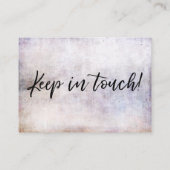 Carte De Visite "Nous avons bougé" écriture manuscrite sur Grunge (Dos)