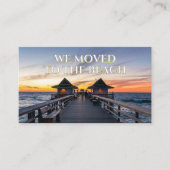 Carte De Visite Nous Avons Déménagé À Plage Naples Pier Floride (Devant)