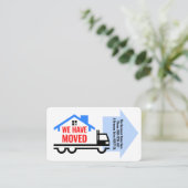 Carte De Visite NOUS AVONS DÉMÉNAGÉ Société (Debout devant)