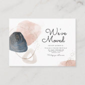 Carte De Visite Nous avons déplacé l'Abstrait déplacement d'une no (Devant)