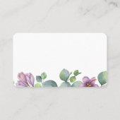 Carte De Visite Nous avons déplacé l'adresse Eucalyptus Moving Fai (Dos)