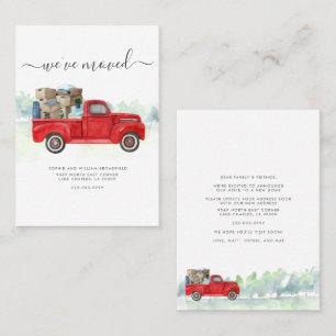 Carte De Visite Nous avons déplacé le changement d'adresse Faire-p