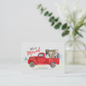 Carte De Visite Nous avons déplacé le changement d'adresse Faire-p (Debout devant)