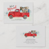 Carte De Visite Nous avons déplacé le changement d'adresse Faire-p (Devant / Derrière)