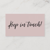 Carte De Visite Nous avons déplacé l'écriture manuscrite moderne D (Dos)