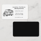 Carte De Visite Nous Déplaçons Le Service Entreprise (Devant / Derrière)