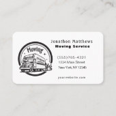 Carte De Visite Nous Déplaçons Le Service Entreprise (Devant)