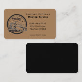 Carte De Visite Nous Déplaçons Le Service Entreprise (Devant / Derrière)