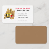 Carte De Visite Nous Déplaçons Le Service Entreprise (Devant / Derrière)