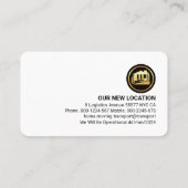 CARTE DE VISITE NOUS DÉPLAÇONS L'ENDROIT D'AFFAIRES (Dos)