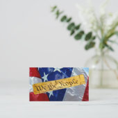 Carte De Visite Nous Le Peuple Drapeau Américain (Debout devant)