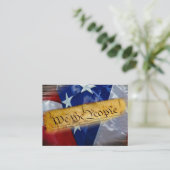 Carte De Visite Nous Le Peuple Drapeau Américain (Debout devant)