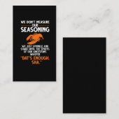 Carte De Visite Nous ne mesurons pas notre devis d'écrevisse d'ass (Devant / Derrière)