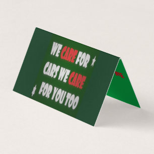 Carte De Visite Nous Nous Occupons Des Voitures