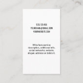 Carte De Visite Nous pouvons le faire Custom Rosie Le Riveter Femi (Dos)