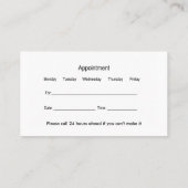 Carte De Visite Nouveau bureau de dentiste ils (Dos)