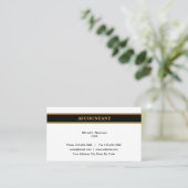 Carte De Visite Nouveau comptable classique CPA (Debout devant)