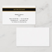 Carte De Visite Nouveau comptable classique CPA (Devant / Derrière)