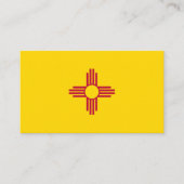 Carte De Visite Nouveau drapeau mexicain, drapeau du Nouveau-Mexiq (Devant)