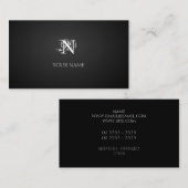 Carte De Visite Nouveau graphite (Devant / Derrière)