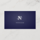 Carte De Visite Nouveau Indigo Golden (Devant)